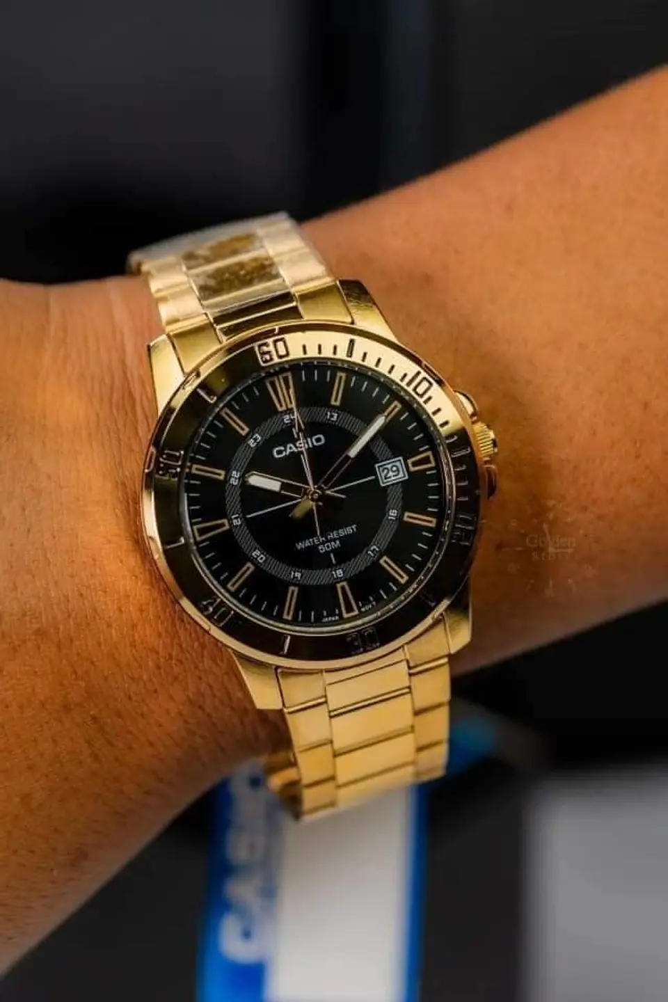 RELOJ CASIO PARA HOMBRE MTP-VD01G-1C 3
