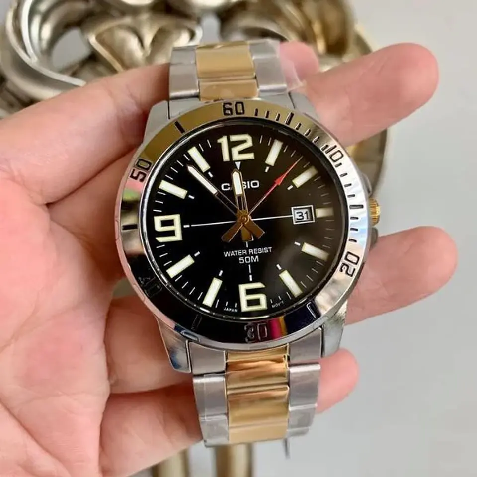 RELOJ CASIO PARA HOMBRE MTP-VD01SG-1BV 2