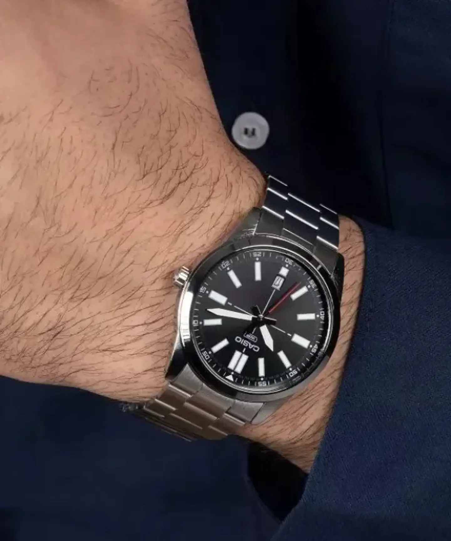 RELOJ CASIO PARA HOMBRE MTP-VD02D-1E 2