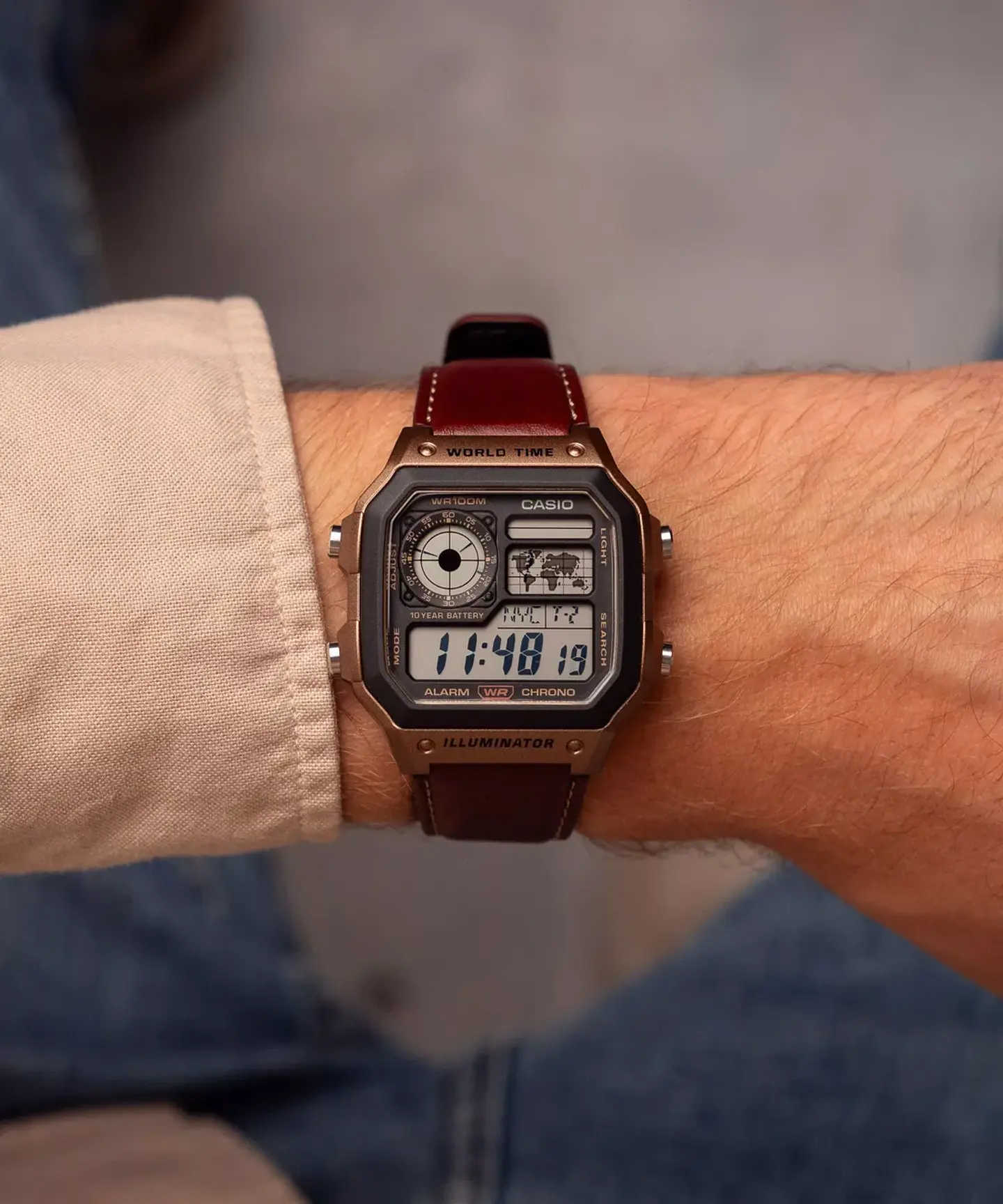 RELOJ CASIO PARA HOMBRE AE-1200WHL-5A 2