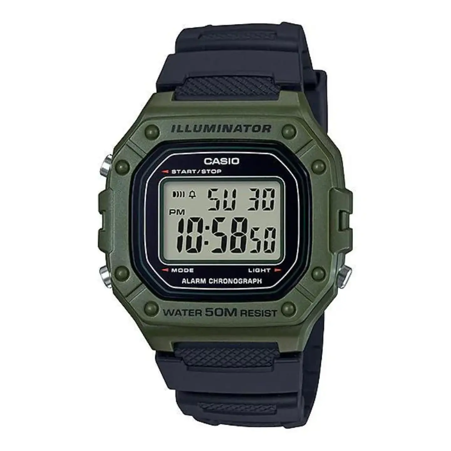 RELOJ CASIO PARA HOMBRE W-218H-3AV 1