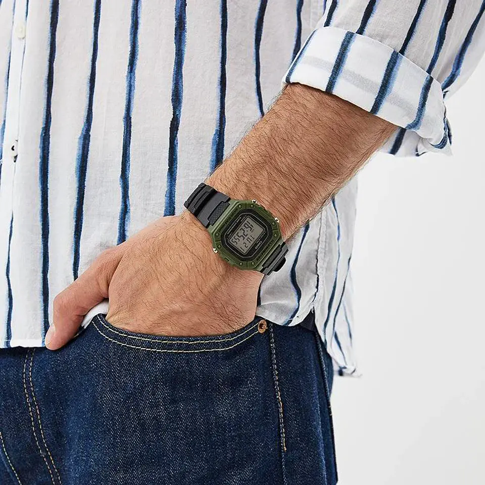 RELOJ CASIO PARA HOMBRE W-218H-3AV 2