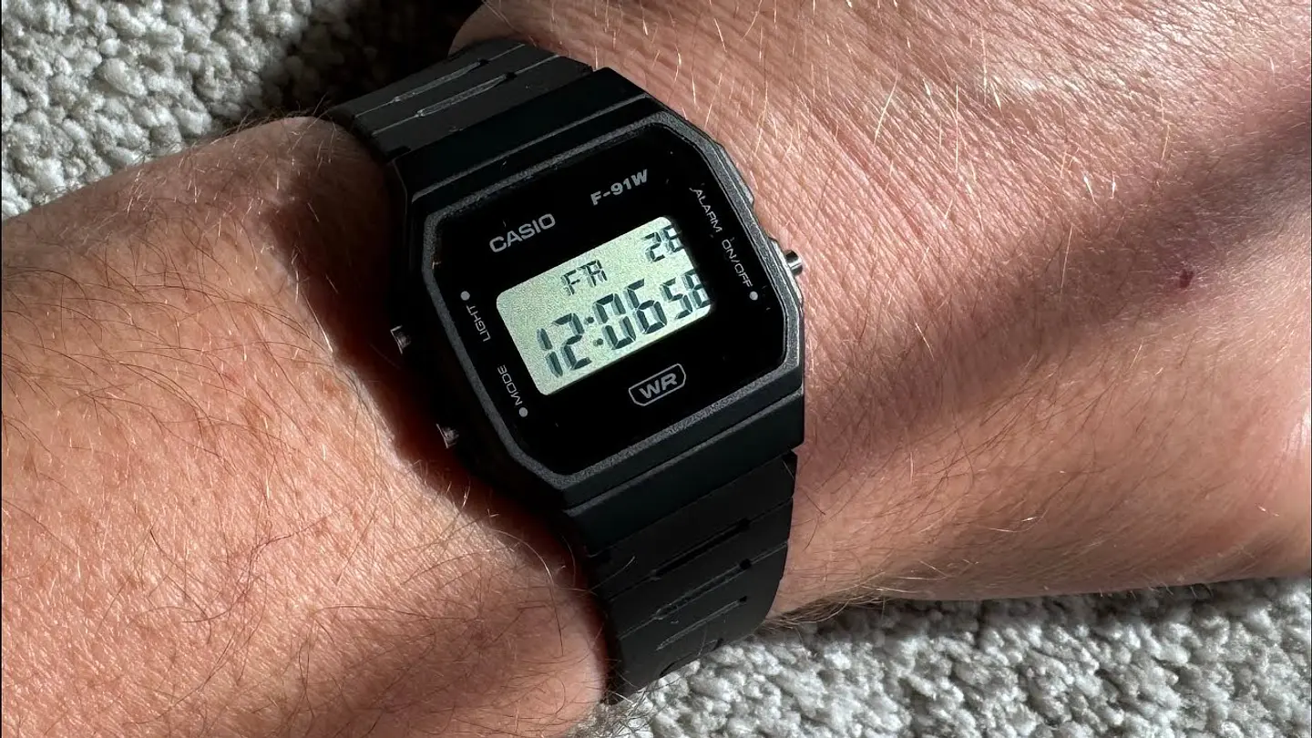 RELOJ CASIO UNISEX F-91WB-1A 2