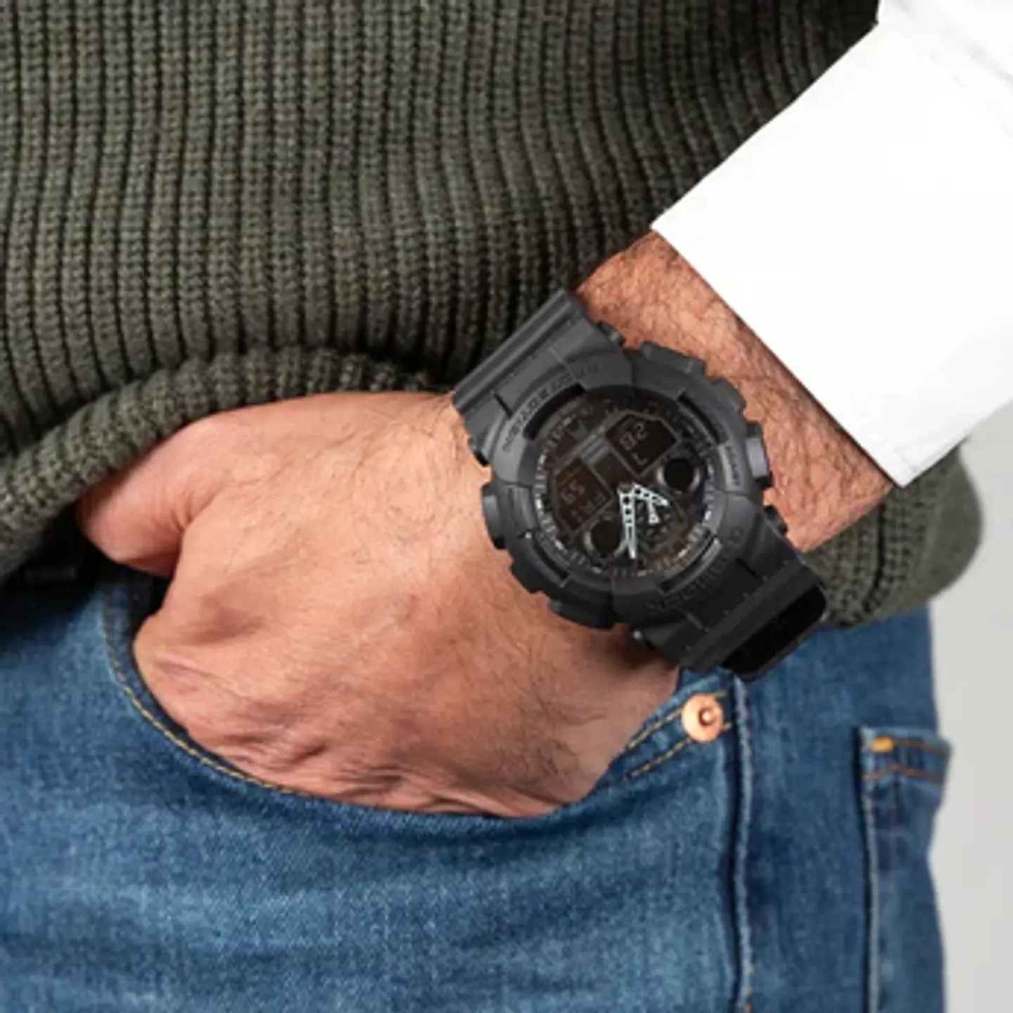 RELOJ G SHOCK PARA HOMBRE GA-100-1A1 3