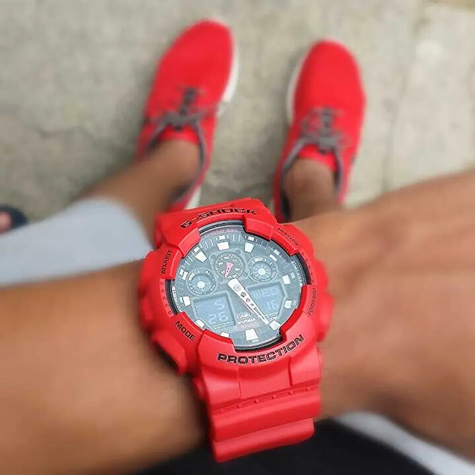RELOJ G SHOCK PARA HOMBRE GA-100B-4A 3