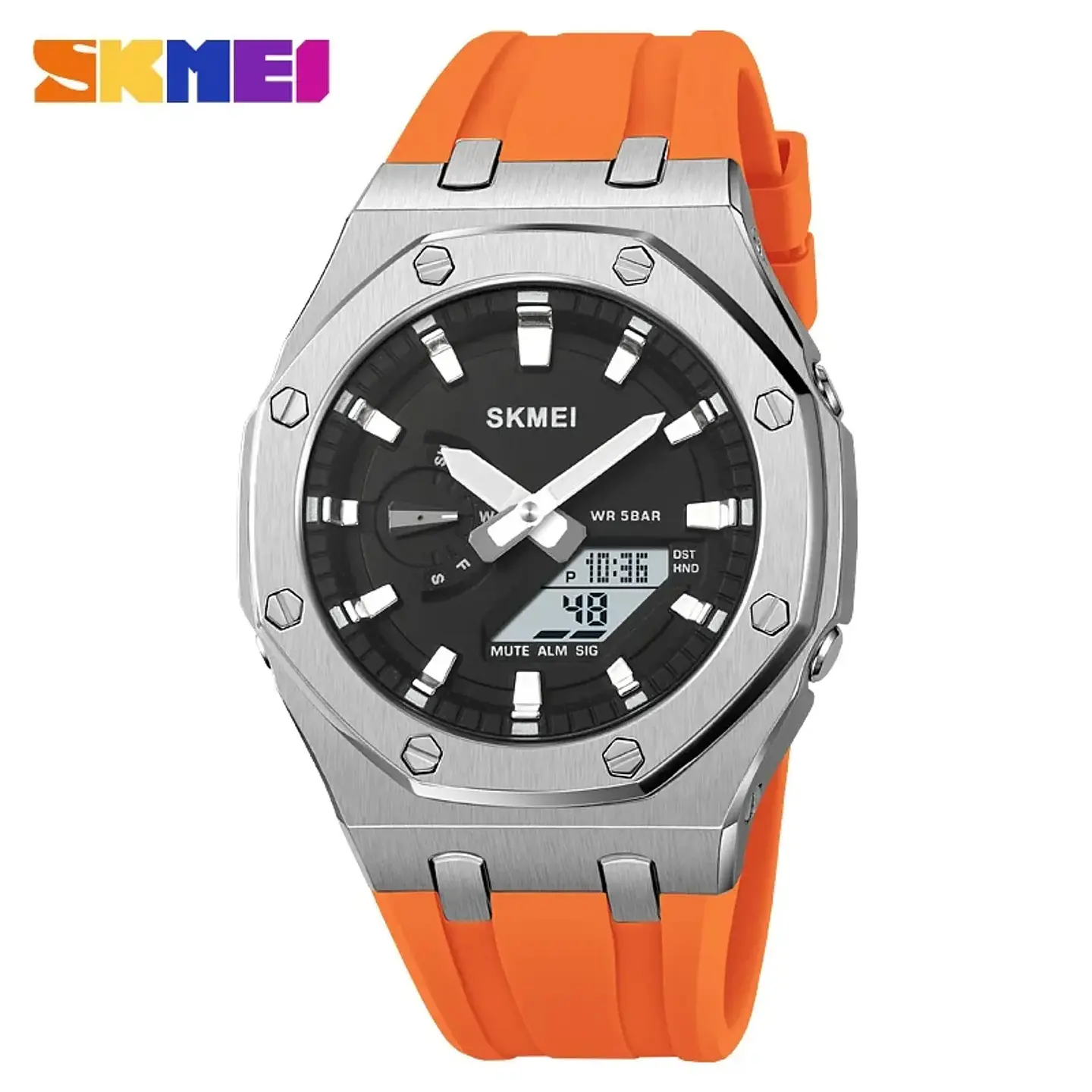 SKMEI SPORT 2243 SILICONA NARANJA  1