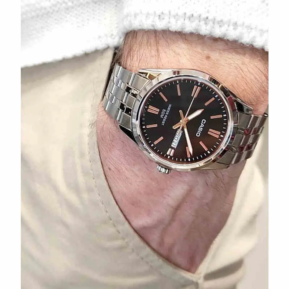 RELOJ CASIO HOMBRE MTP-1335D-1A2 BLACK ROSE 2
