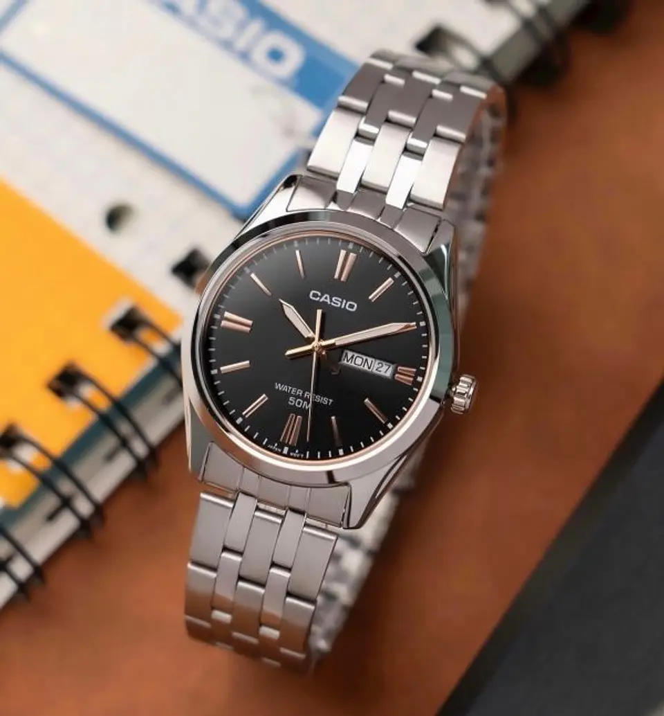 RELOJ CASIO HOMBRE MTP-1335D-1A2 BLACK ROSE 3
