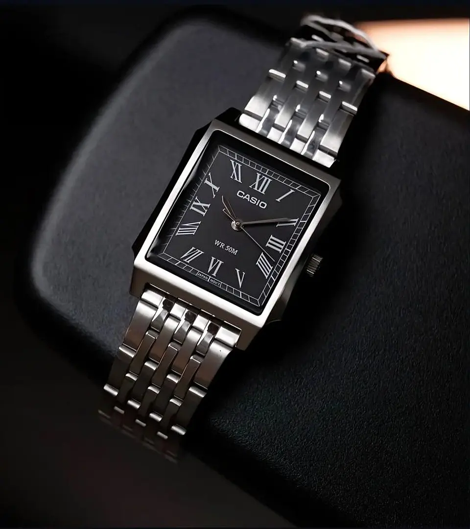 Reloj Casio Para Hombre MTP-B190D-1B ACERO INOXIDABLE 4
