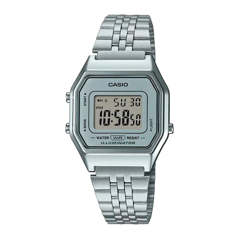 LA680WA-7 RELOJ CASIO PLATEADO MUJER ORIGINAL