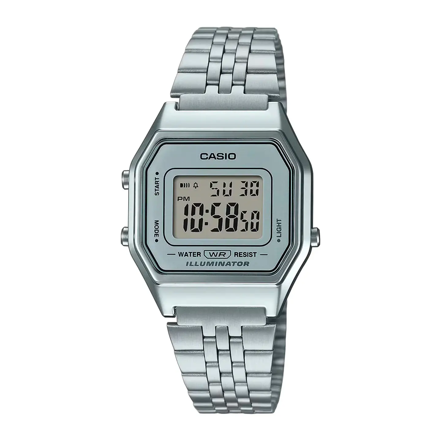 LA680WA-7 RELOJ CASIO PLATEADO MUJER ORIGINAL 1