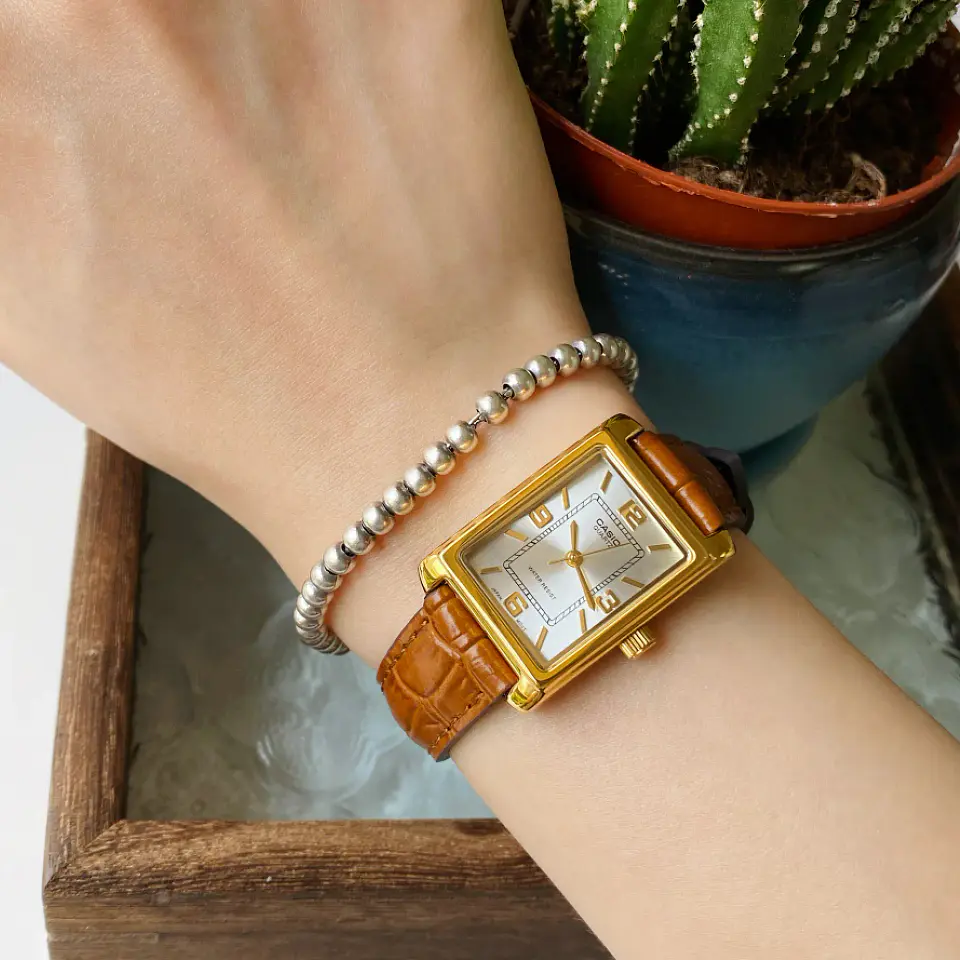 Casio LTP-1234PGL-7A RELOJ ORIGINAL MUJER CUERO 3