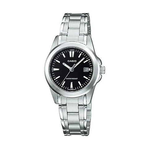 Casio LTP-1215A-1A2 RELOJ MUJER ORIGINAL ACERO INOXIDABLE PLATEADO