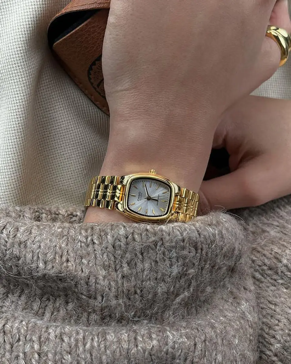 CASIO LTP-1169-7ARDF RELOJ MUJER ORIGINAL ELEGANTE DAMA DORADO PERLA 2