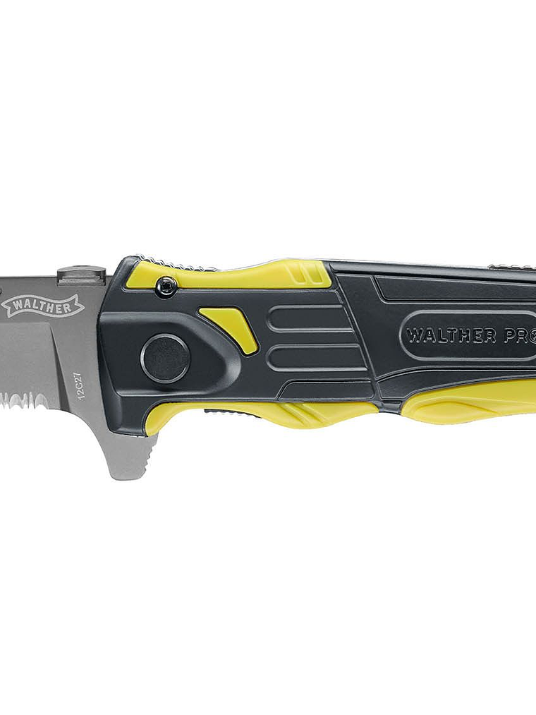 CUCHILLO WALTHER PRO DE RESCATE COLOR AMARILLO #5.2012 UMAREX 52012 1