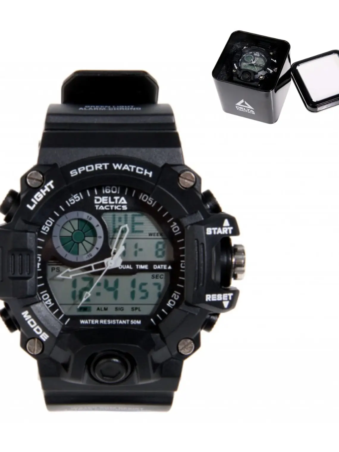 reloj delta tactics DIGITAL NEGRO 1