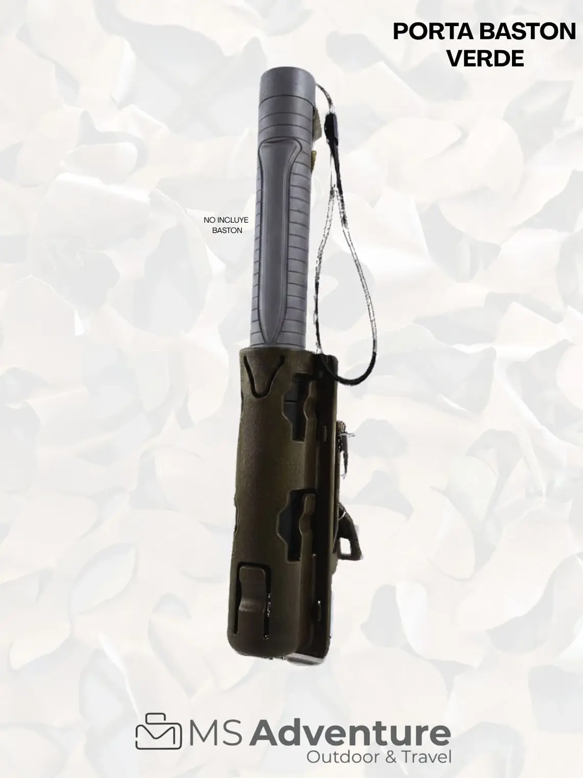 Porta Bastón Táctico Verde Militar | Funda para Bastón Retráctil - MS Adventure 1