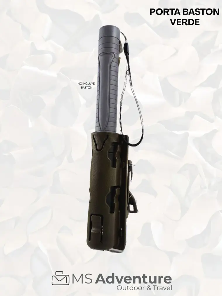 Porta Bastón Táctico Verde Militar | Funda para Bastón Retráctil - MS Adventure 1
