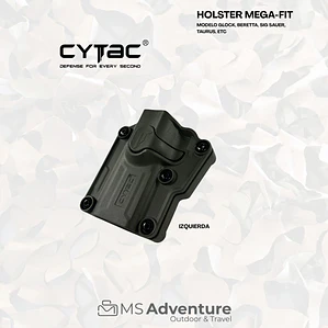 Holster Mega-Fit Universal CYTAC | Compatible Glock, Beretta, Sig Sauer, Taurus