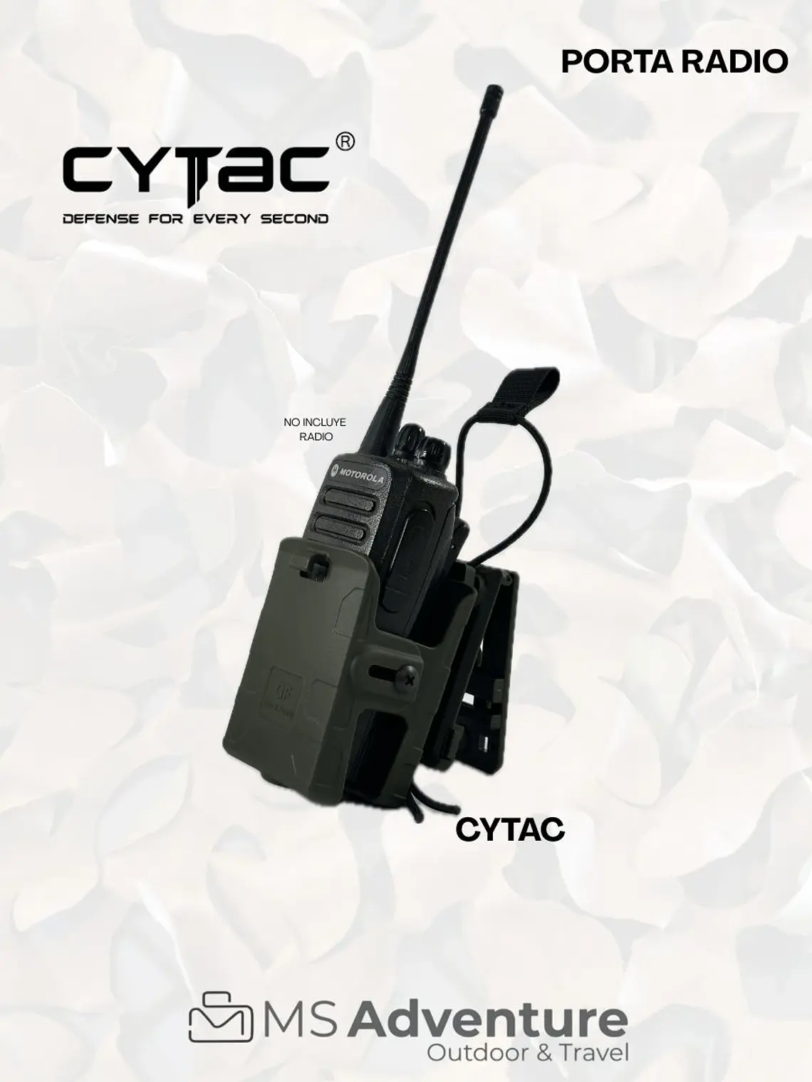 Porta Radio Táctico CYTAC | Funda para Radio Portátil - MS Adventure 1