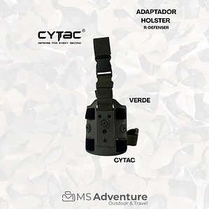 Adaptador Holster R-Defenser CYTAC Verde | Porte de Pierna Táctico