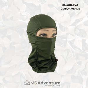 Balaclava Táctica Verde | Protección Facial y Térmica - MS Adventure