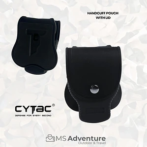 Portaesposas Táctico Handcuff Pouch with Lid NEGRO