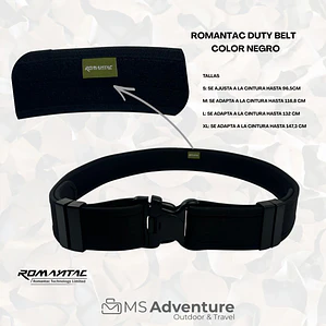 Cinturón Táctico Romantac Duty Belt Color Negro