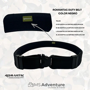Cinturón Táctico Romantac Duty Belt Color Negro