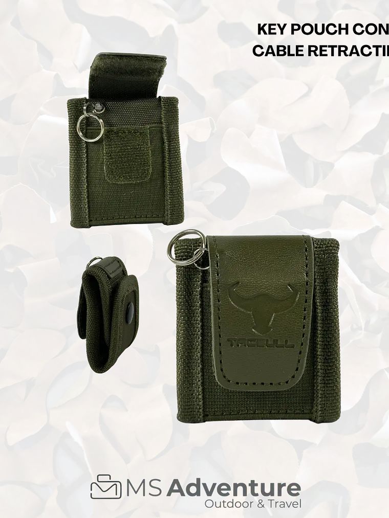 Key Pouch con Cable Retráctil | Organizador de Llaves Táctico 1