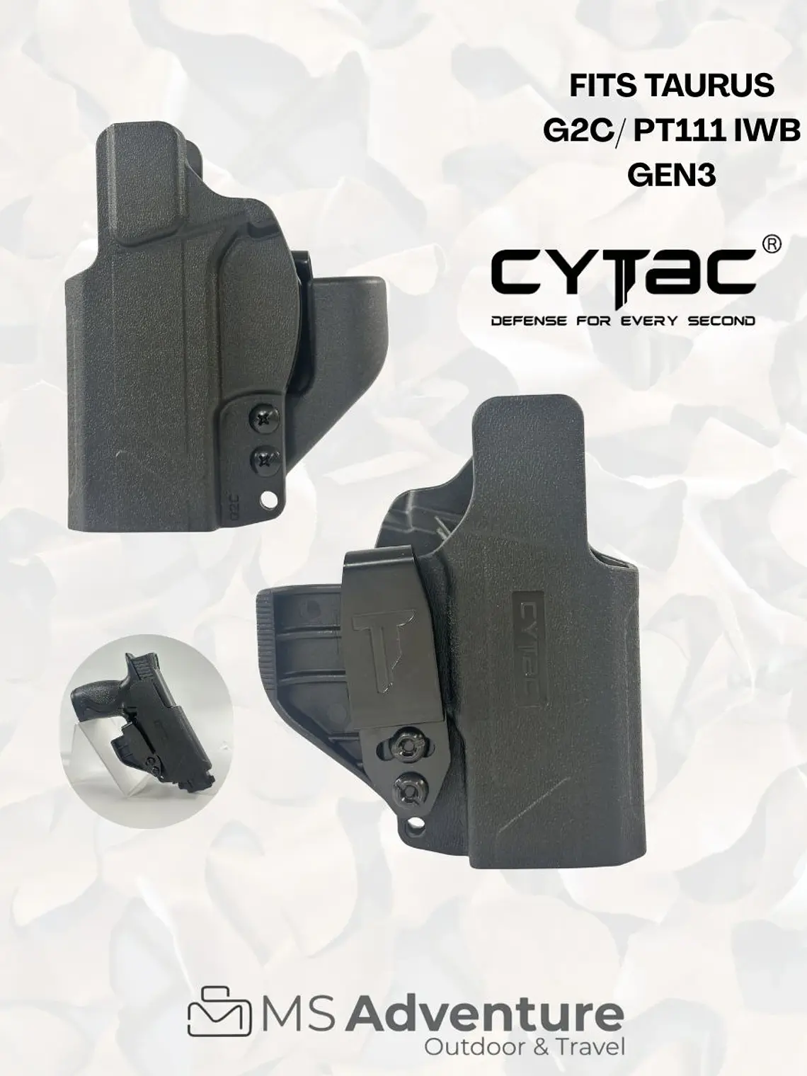 Funda Interna CYTAC para Taurus G2C/PT111 Gen3 – Porte Seguro y 100% Discreto 1