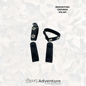 Set de Broches para Cinturón (4 Piezas) – Fijación Total sin Movimientos