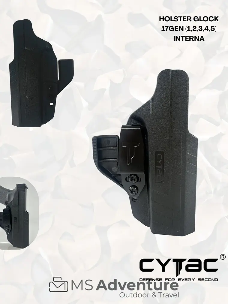 Funda Interna CYTAC para Glock 17/22/31 Gen 1 a 5 – Comodidad para Porte Diario 1
