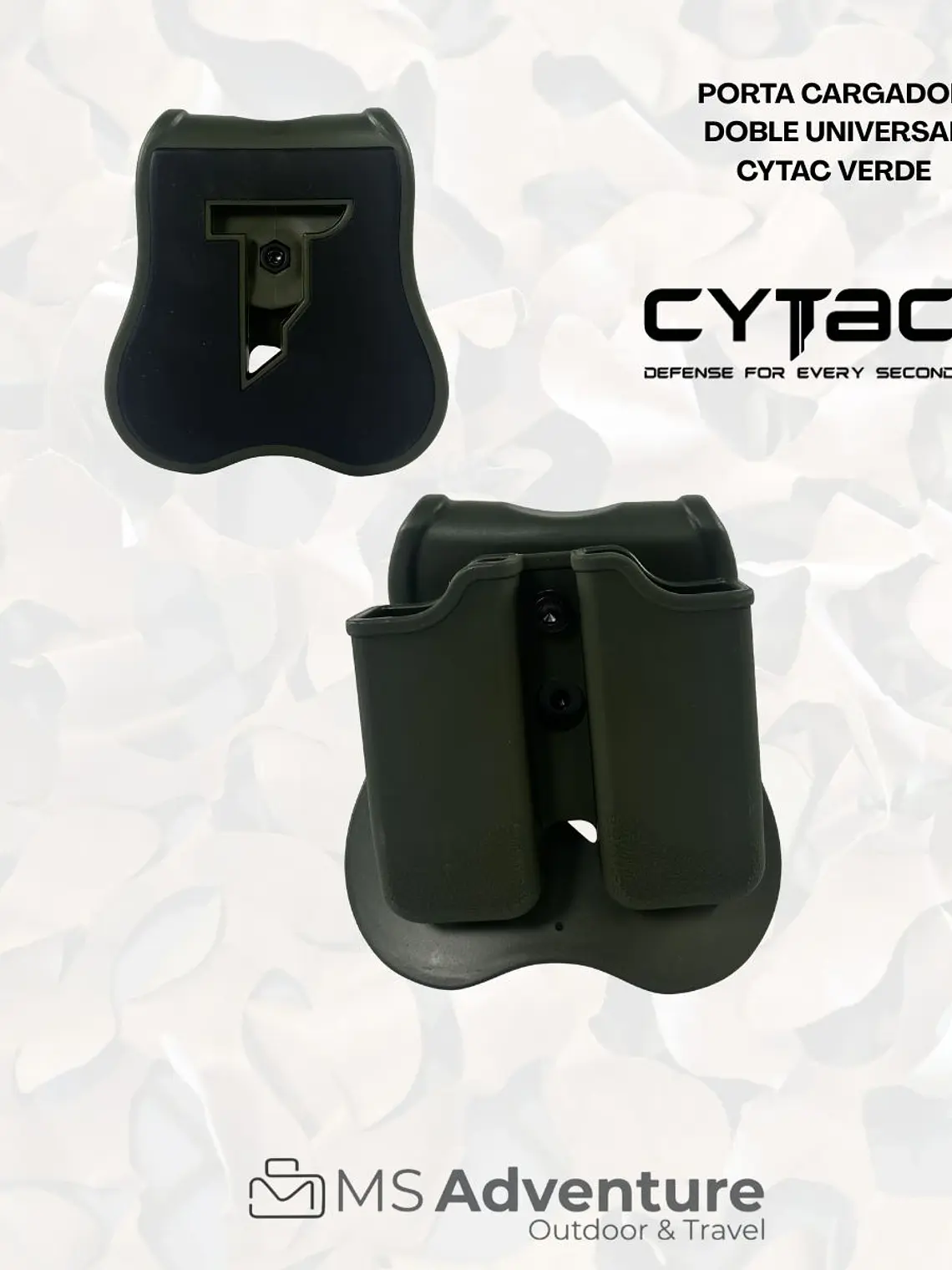 Porta Cargador Doble Cytac CY-MP P2G con Paddle 1