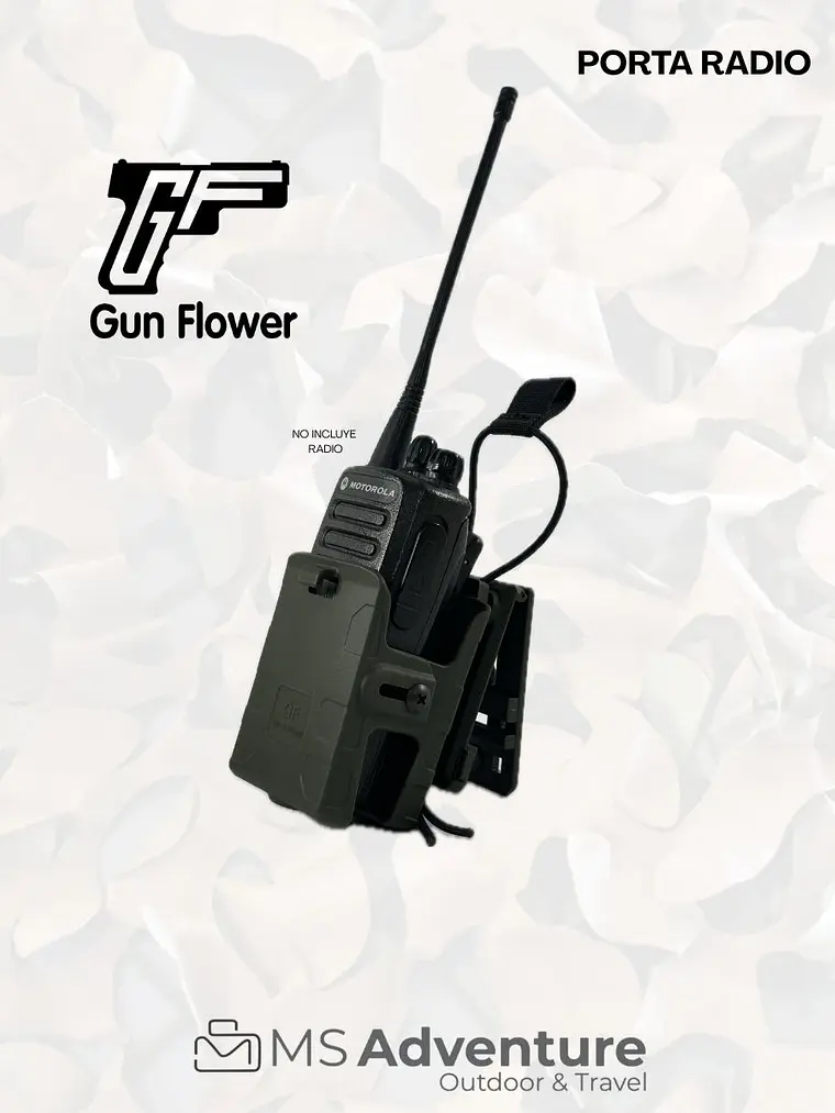 Porta Radio Táctico gun & flower | Funda para Radio Portátil - MS Adventure VERDE 1