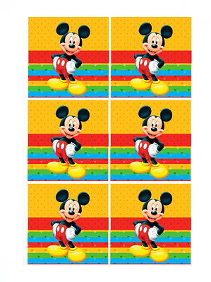 Cartela de Adesivo para Sacolinhas