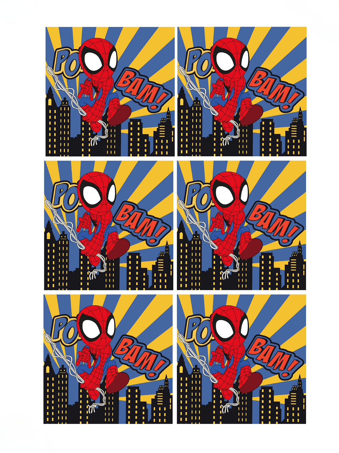 Cartela de Adesivo para Sacolinhas 7