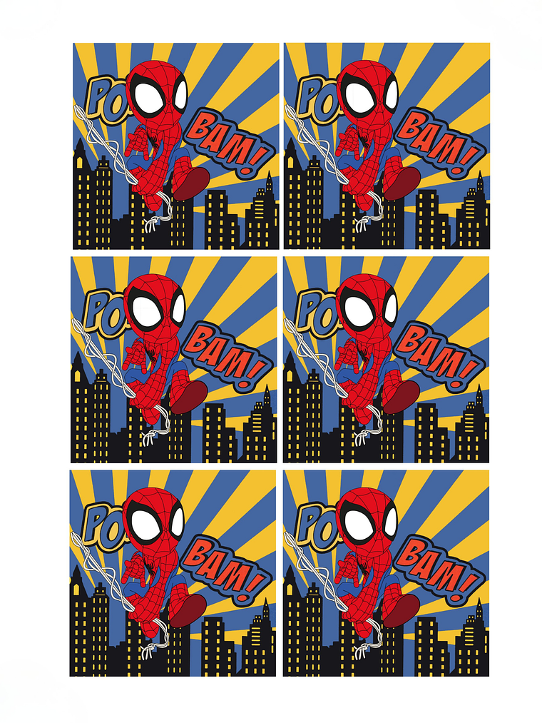 Cartela de Adesivo para Sacolinhas 7