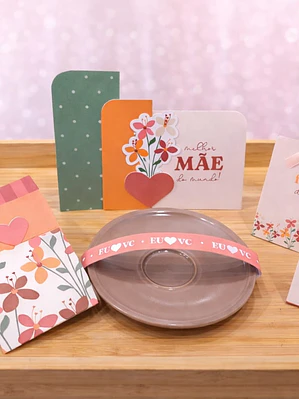 Papelaria para cesta de pequeno almoço Dia das mães