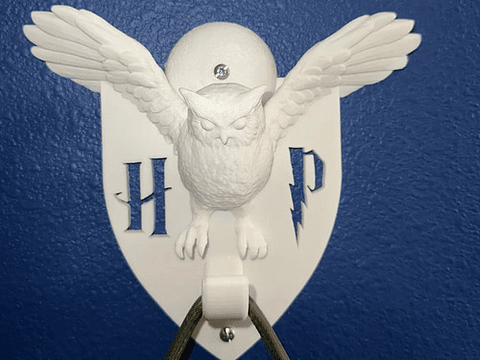 Soporte Gancho De Pared Con Tematica Hedwig