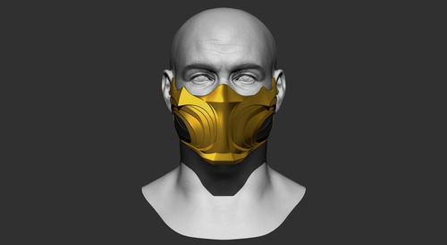 Mascara Scorpion Mortal Kombat 1 Cosplay 6