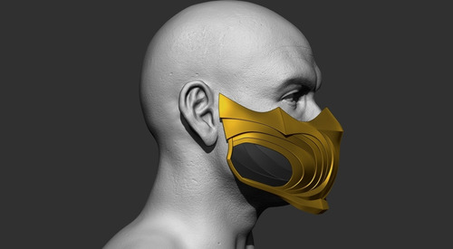 Mascara Scorpion Mortal Kombat 1 Cosplay 7