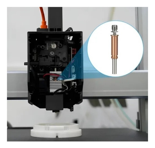 Garganta Bimetal Impresora 3d Anycubic Kobra 3 Titanio Cobre 3