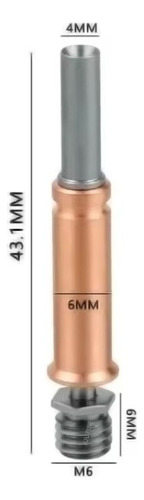 Garganta Bimetal Impresora 3d Anycubic Kobra 3 Titanio Cobre 6