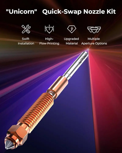 Boquilla Alto Flujo Generica Titanio & Cobre Unicorn 0.4mm 4