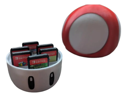 Caja Organizadora Para Juegos Nintendo Versión Hongo 3