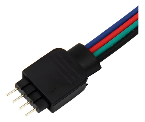Extension Para Tira Led Hembra 4 Pin A Cable Rgb (pack 5u) 1