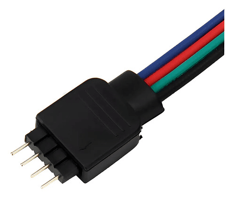 Extension Para Tira Led Hembra 4 Pin A Cable Rgb (pack 5u)