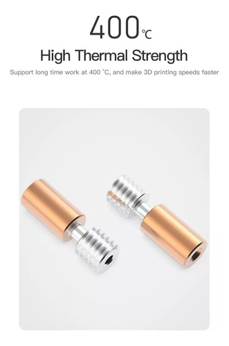 Garganta Extrusión Bimetal Titanio Para Impresoras 3d 6