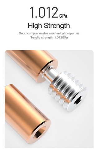 Garganta Extrusión Bimetal Titanio Para Impresoras 3d 9